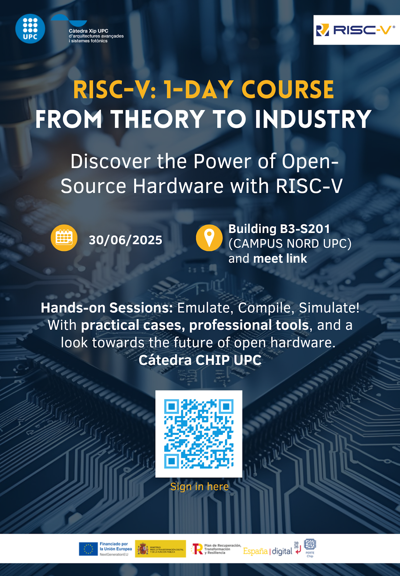 Imagen de La UPC lanza curso gratuito sobre arquitectura RISC-V con apoyo europeo